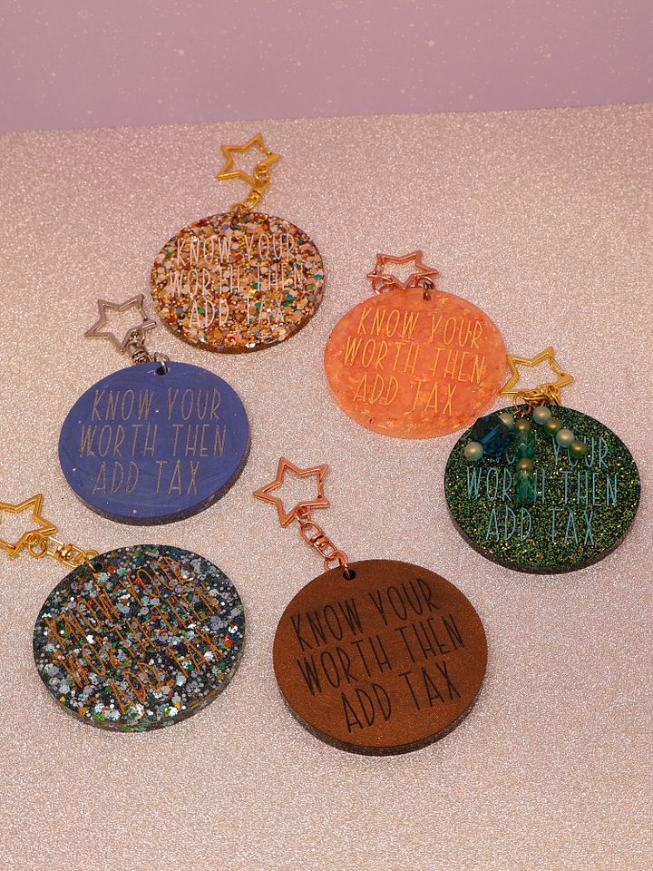 Know Your Worth Keychain product image (1)
