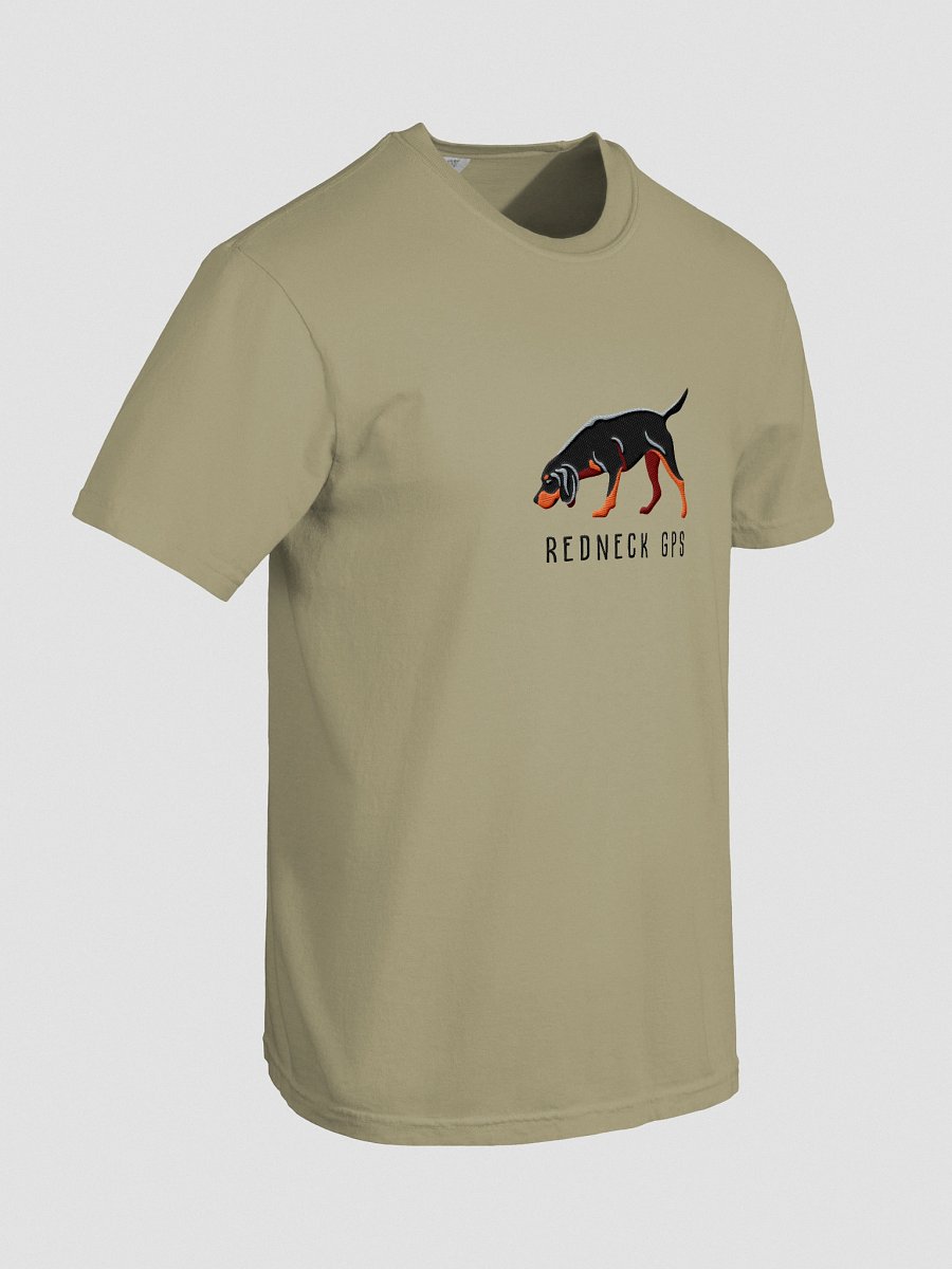 Redneck GPS T-Shirt(Embroidered) of a Black & Tan Coonhound product image (47)