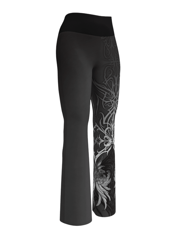 Chrysanthemum Tribal Flare Leggings product image (1)