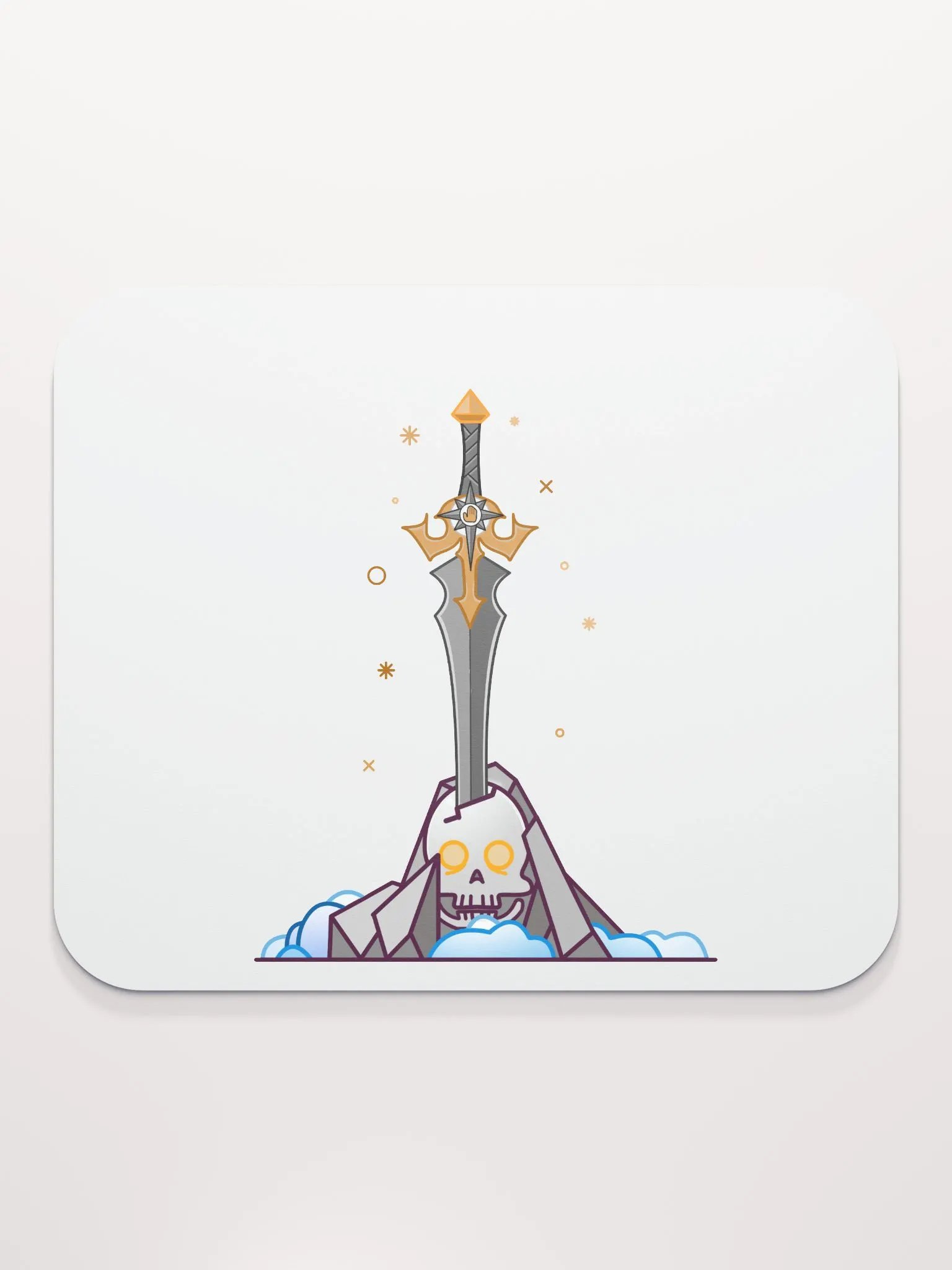 Sword in the Skull - Argent Variation - Mouse Pad product image (2)