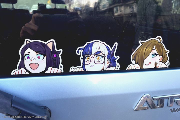 Peeker Stickers (Set of 3 + Bonus) product image (1)