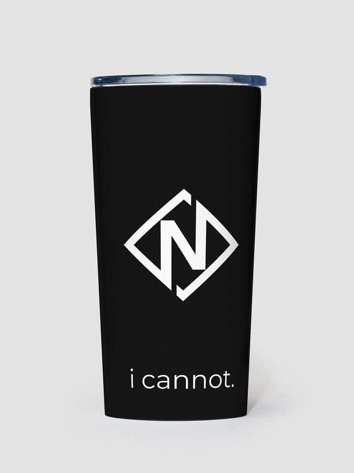 Nikez Tumbler - i cannot (blk) product image (1)