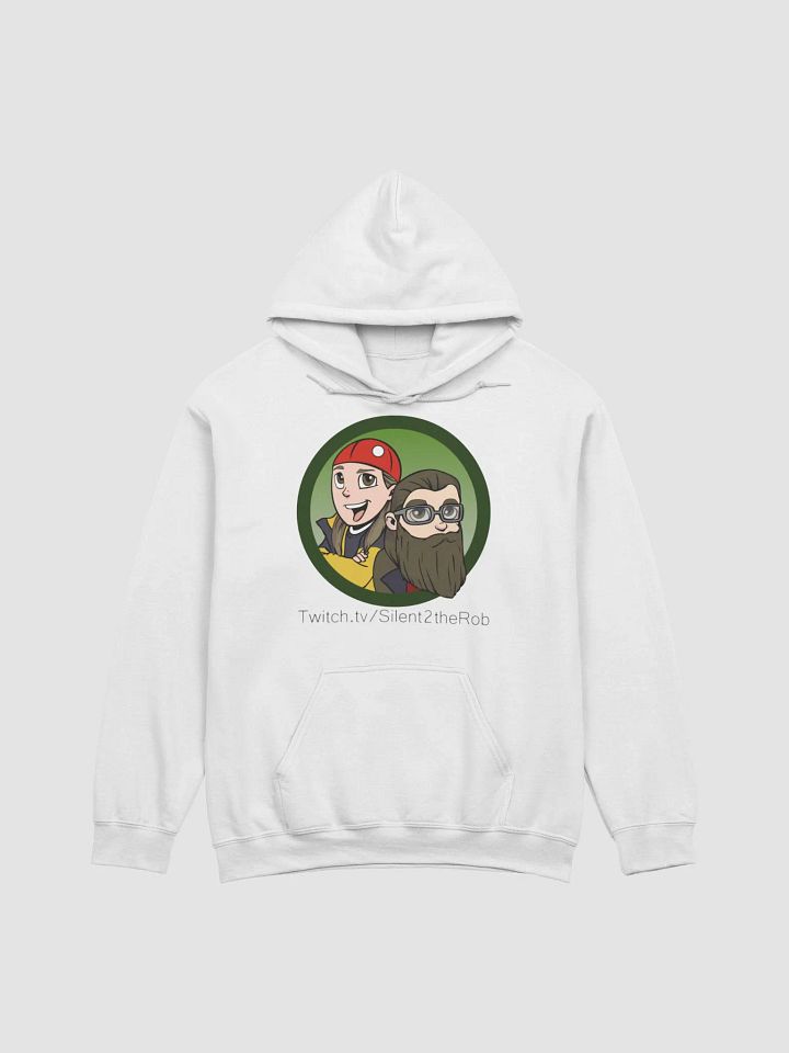 Silent front logo hoodie Light color product image (3)