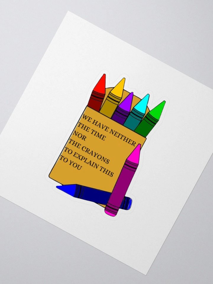 Time nor Crayons sticker product image (5)