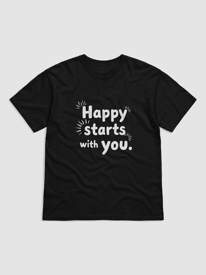 Unlock Your Inner Light: Happy Starts With You – The Ariana Grande Inspired T-Shirt That Changes Everything product image (1)