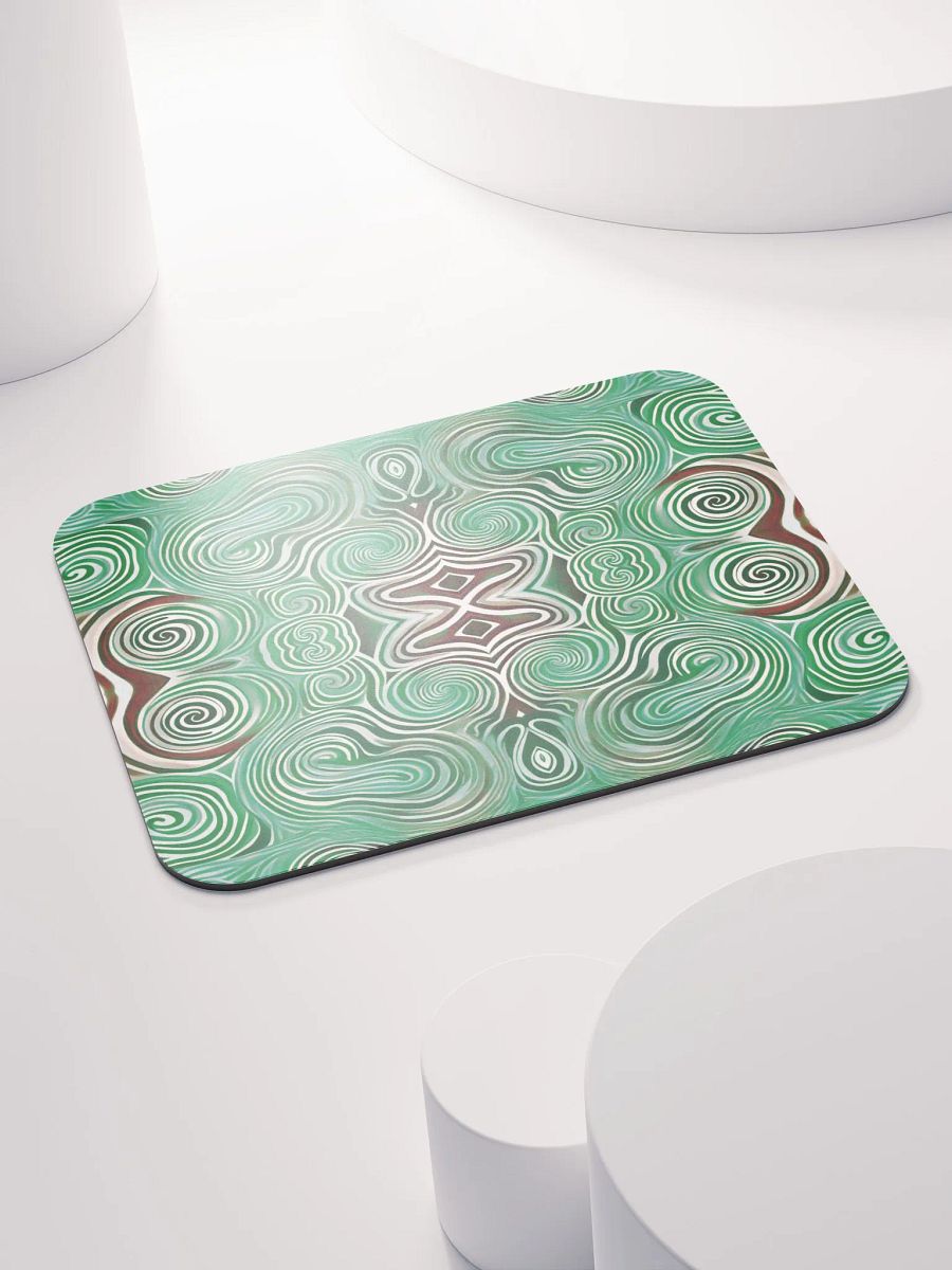 Funky Cool Green Tie-Dye Classic Mouse Pad product image (5)