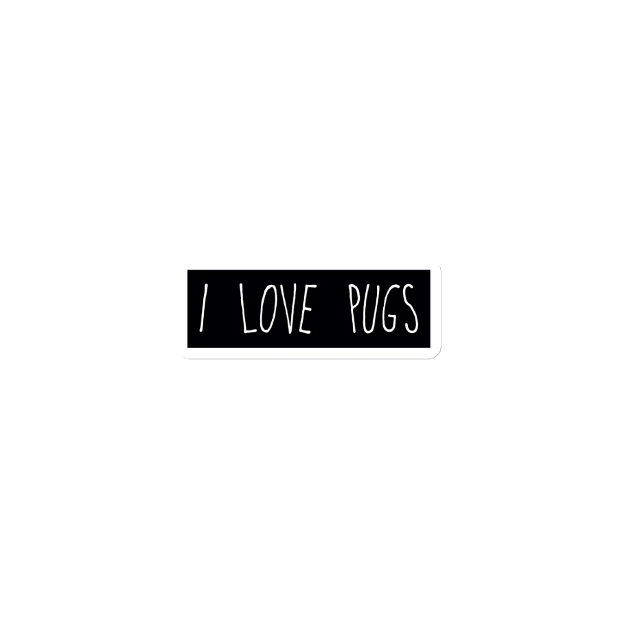 I Love Pugs Magnet For Pug Lovers & Owners product image (2)