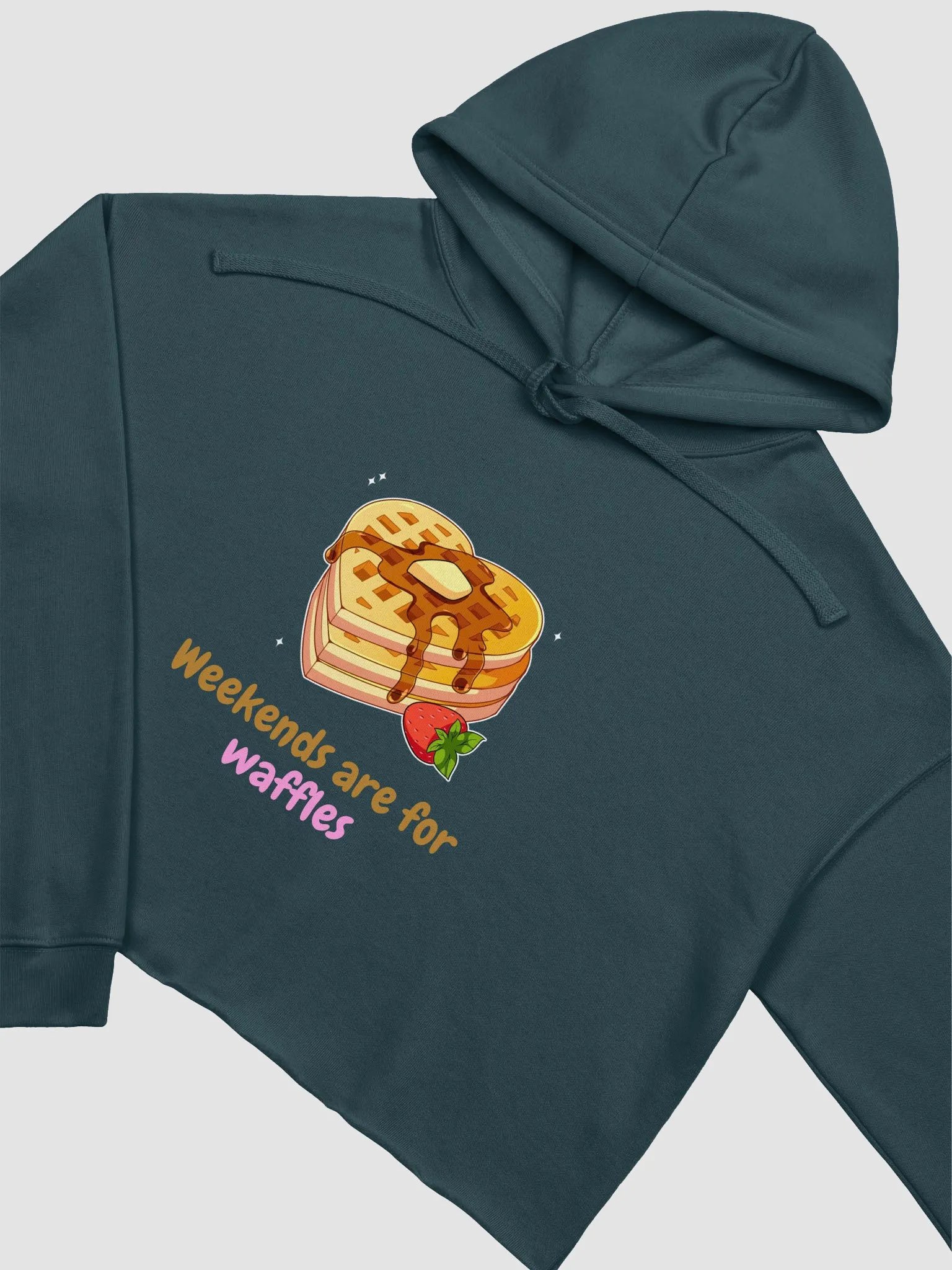 Weekends Are For Waffles Crop Hoodie product image (21)
