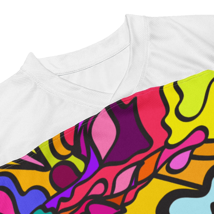 Vibrant Abstract Harmony Hockey Jersey - Wave at Sunset product image (4)