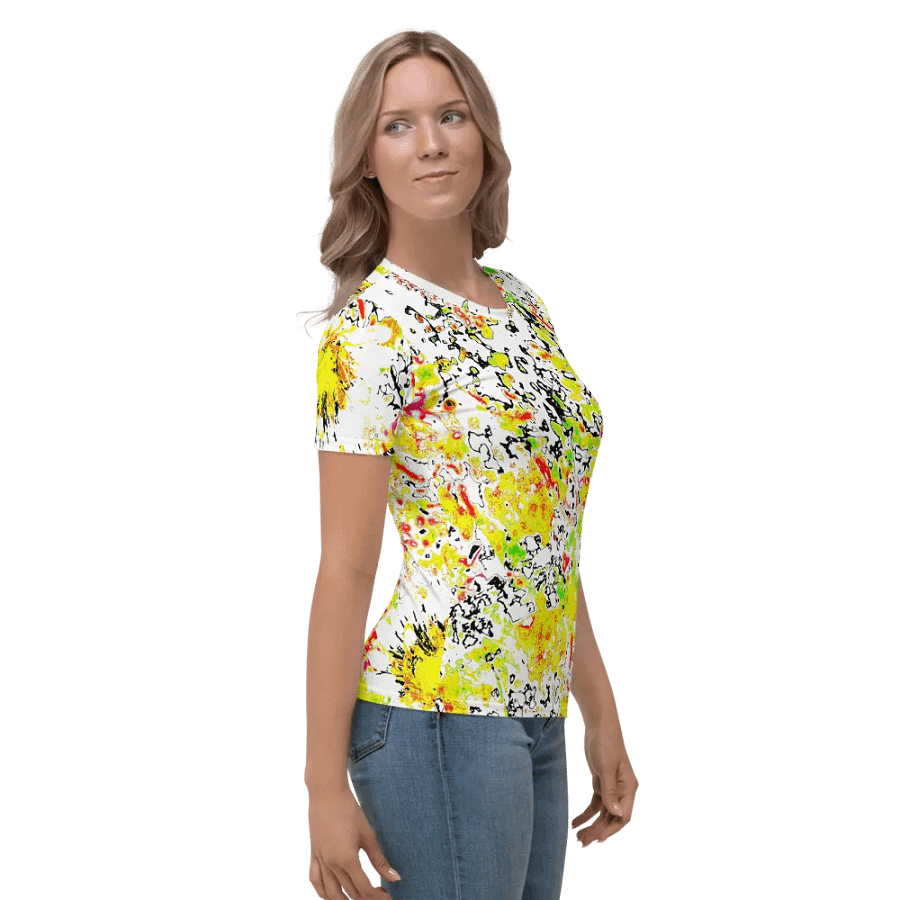 Abstract Vibrant Daisy Flower Women's T Shirt product image (5)