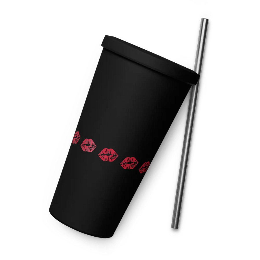 Insulated Tumbler with a Straw (kiss) product image (9)