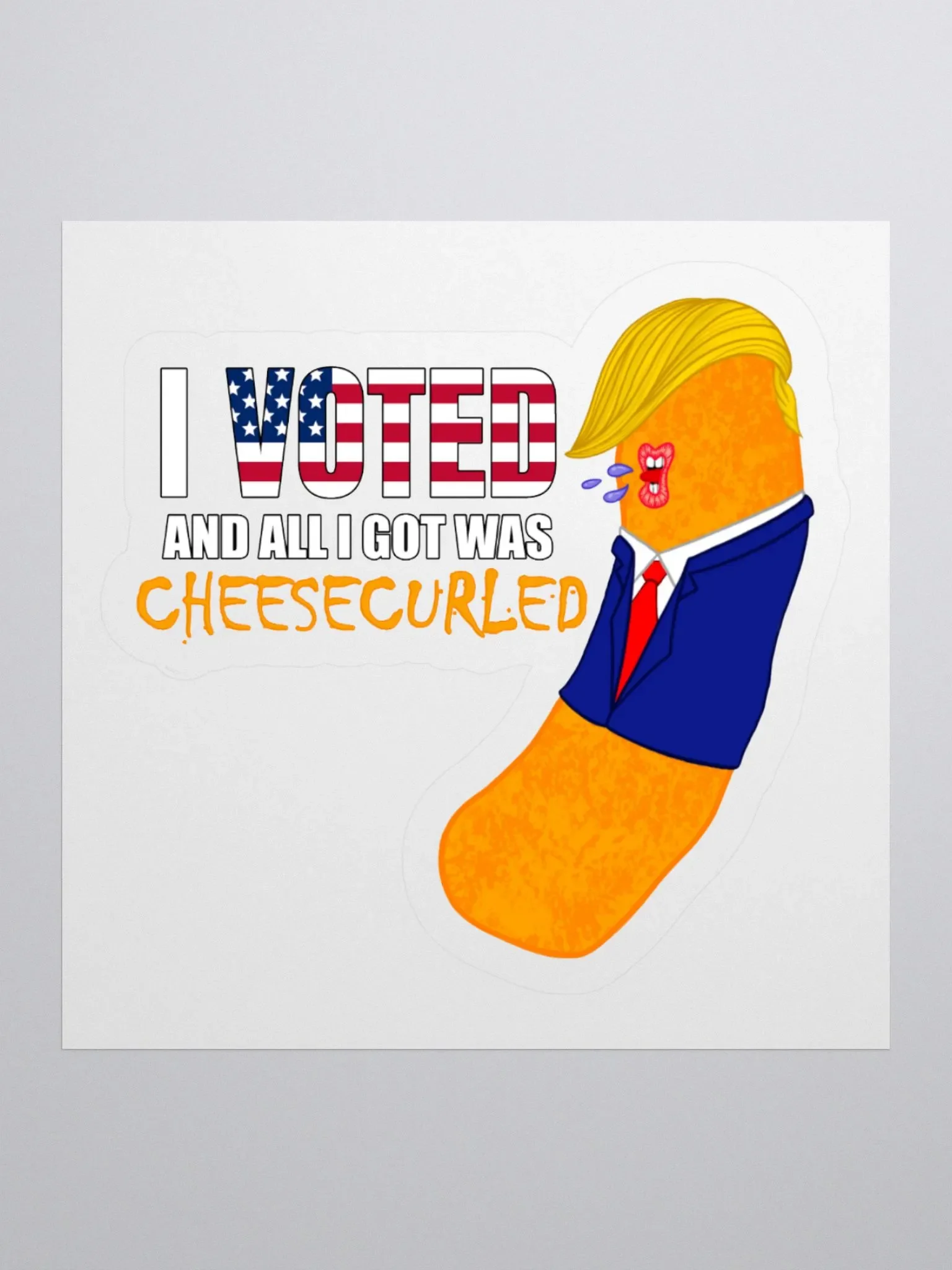 Cheesecurled (Patriotic Edition) Sticker product image (2)