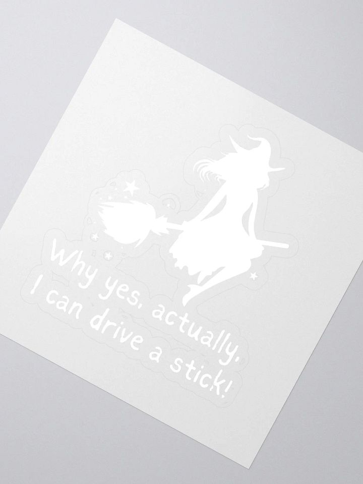 Halloween Sticker Witch Driving a Stick product image (2)