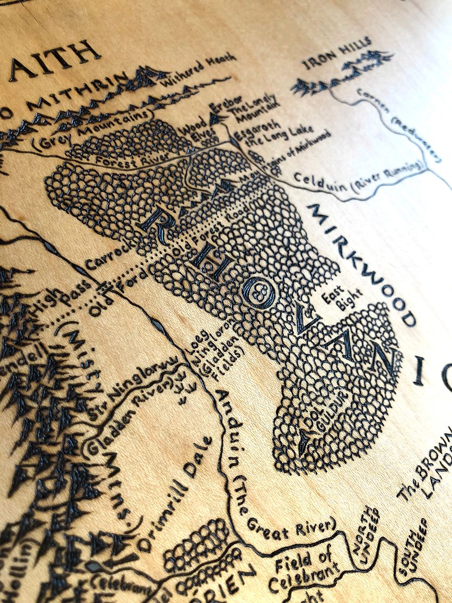 Middle Earth Map - 12" x 18" product image (7)