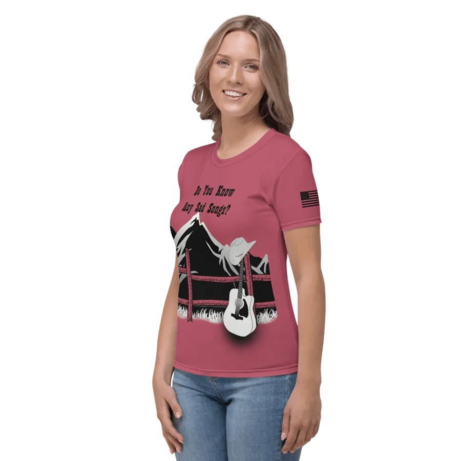 Women's Sad Songs Shirt (Pink) product image (3)