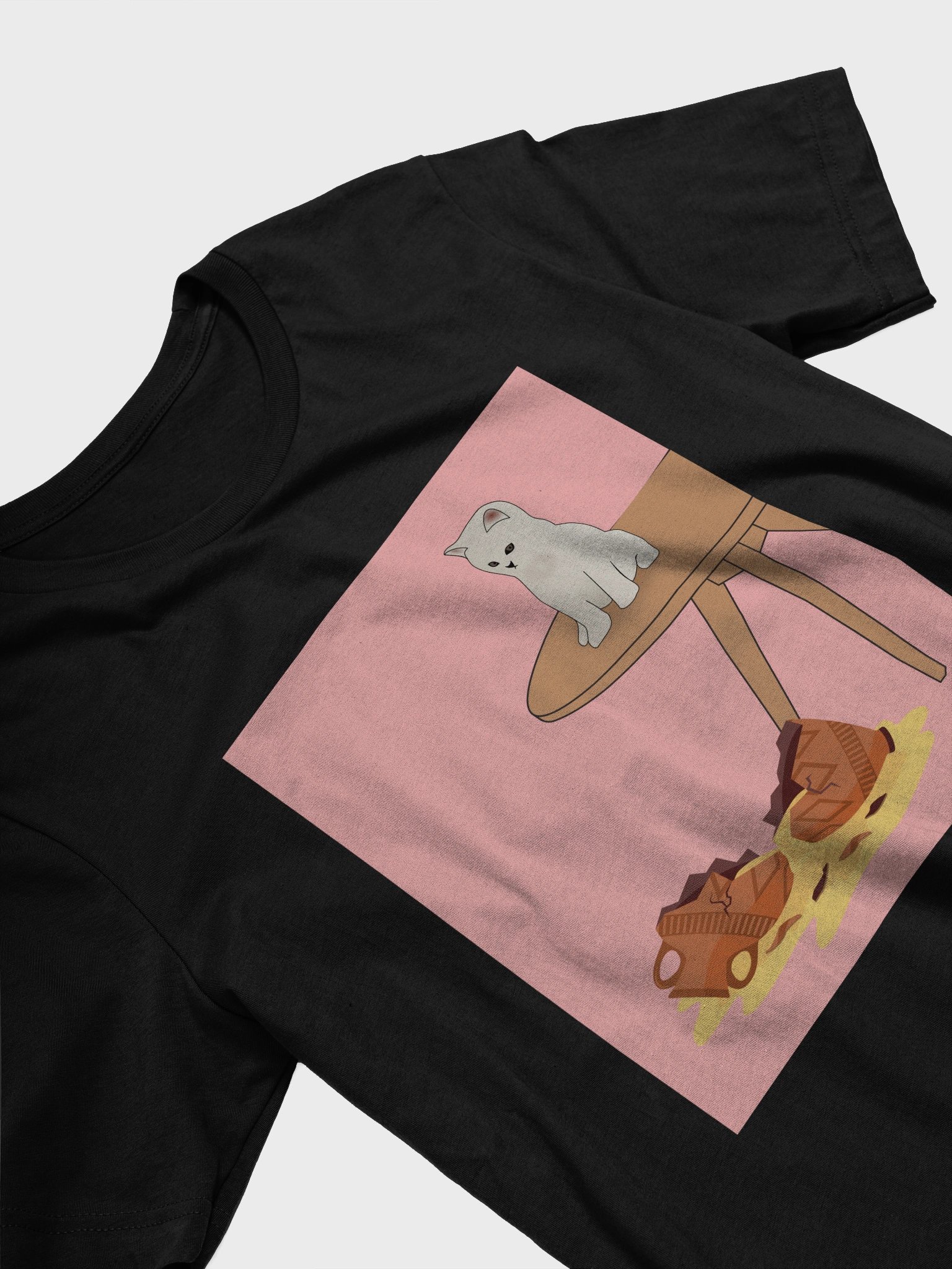 Cat Breaks Vase - T-Shirt product image (3)