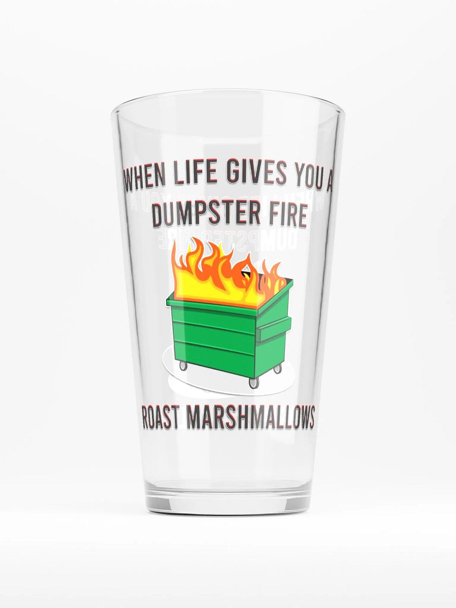 Dumpster Fire - Pint Glass product image (2)
