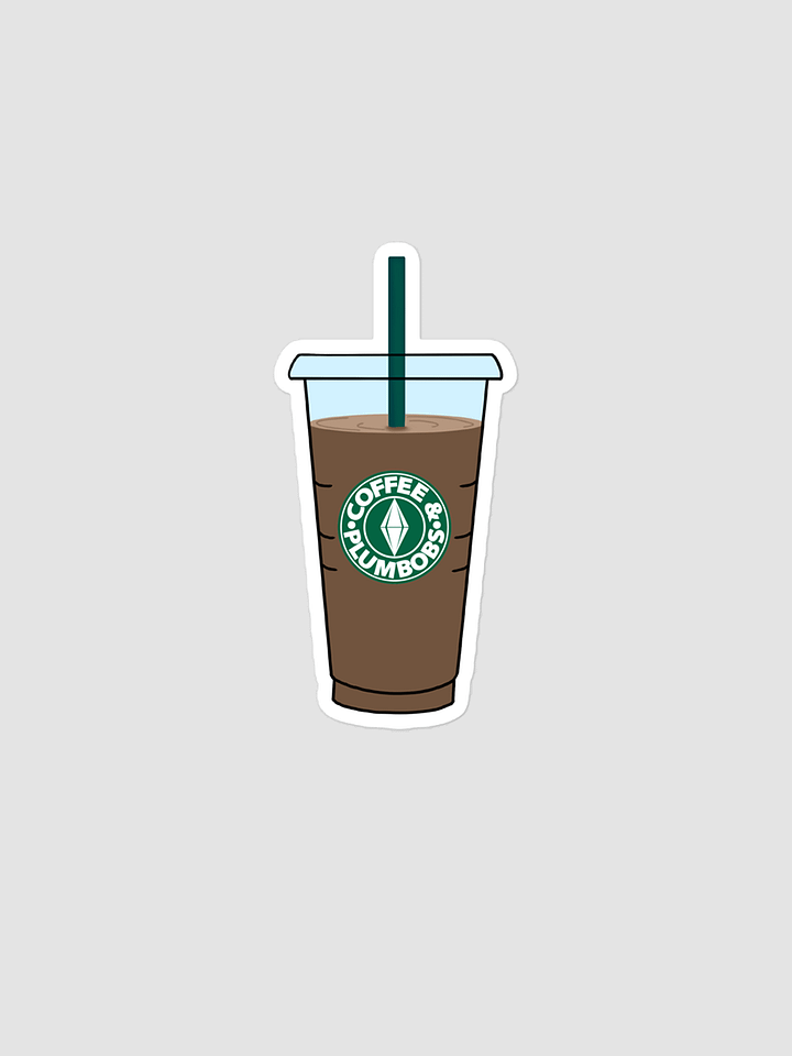 Coffee & Plumbobs Iced Coffee Sticker product image (1)