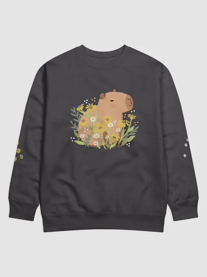 Capybara daisy Bloom Unisex Sweatshirt product image (1)