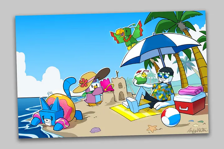 "Bricks by the Beach" | 11' x 17' Poster product image (1)