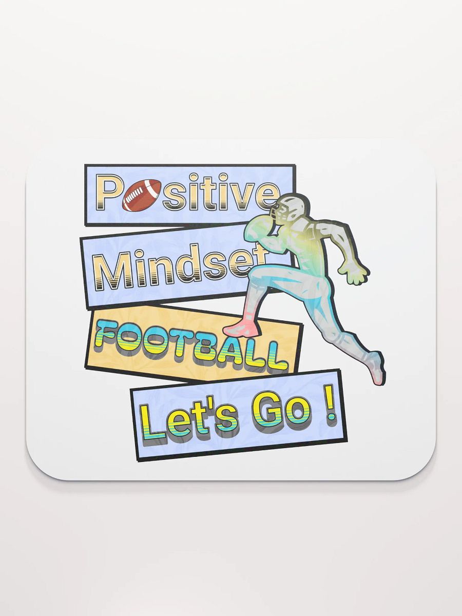 Positive Mindset Football Mouse Pad product image (1)