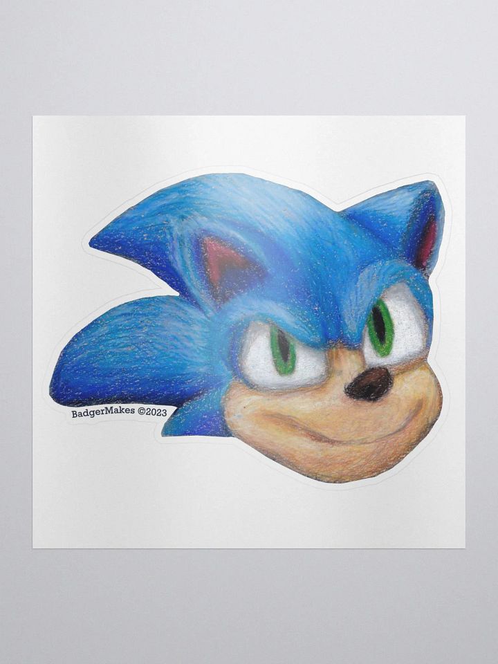 Blue Hedgehog Sticker product image (1)