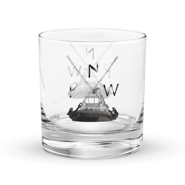 X Ancher Chain PNW Rocks Glass 10.5oz product image (1)