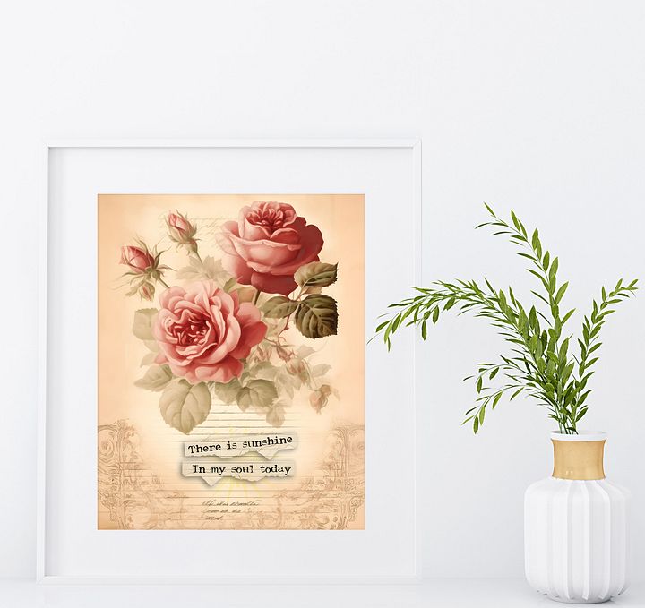 Sunshine in My Soul Floral Poster product image (1)