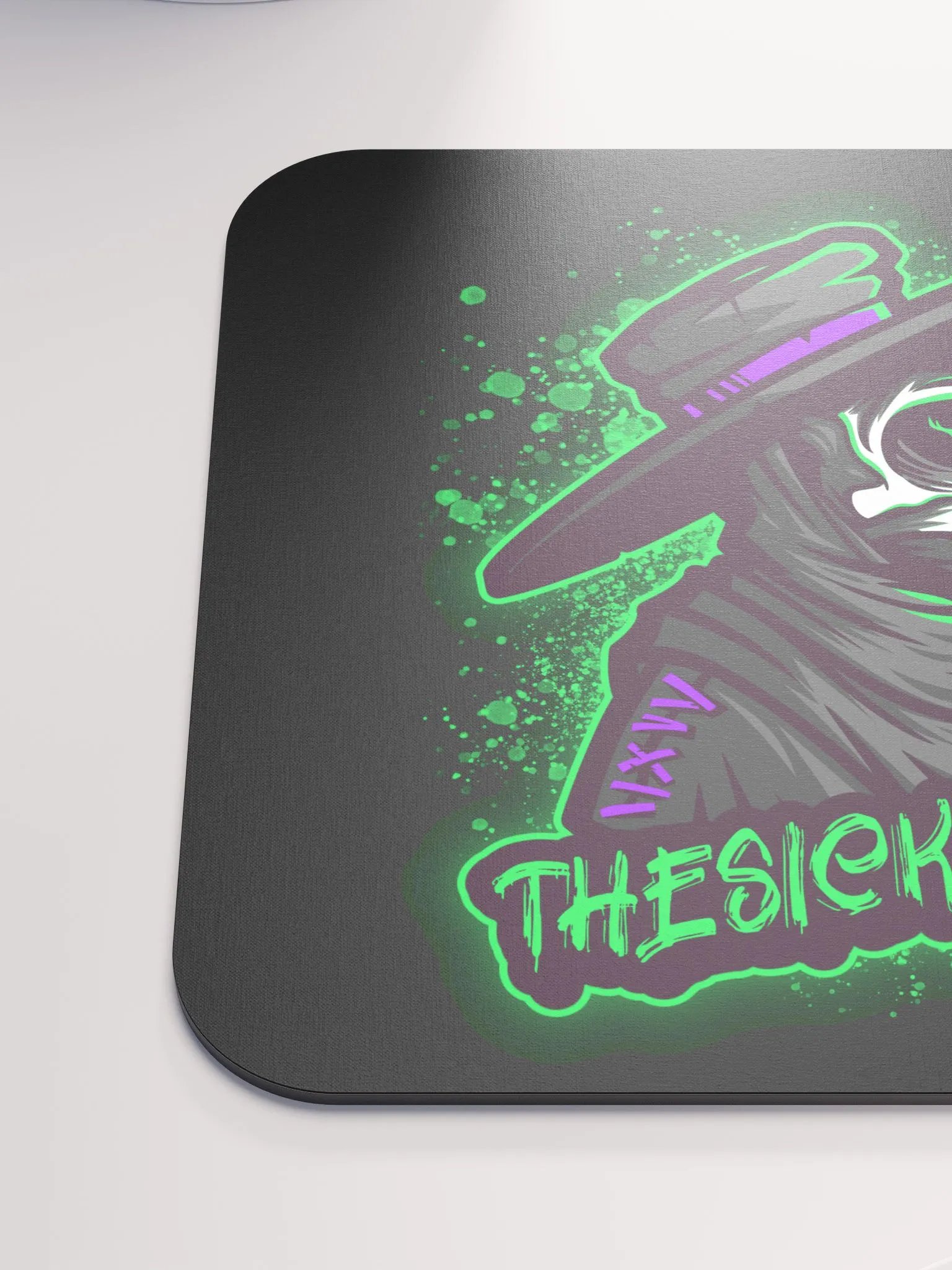 Black background theSICKNESS2300 logo mouse pad product image (6)