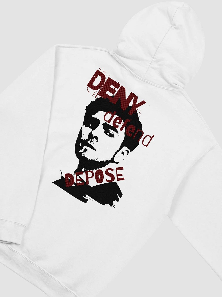 Deny Defend Depose Luigi Mangione Hoodie White product image (3)