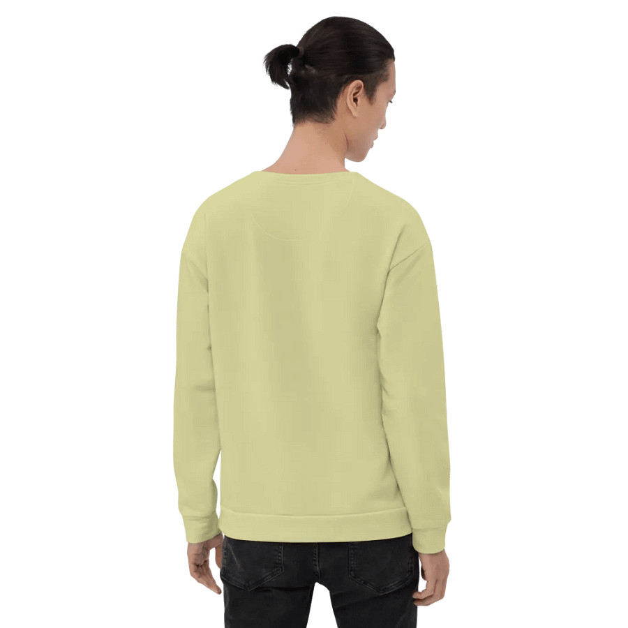 Plain Light Yellow True Summer Unisex Recycled Polyester Heavyweight Premium Sweatshirt by Treasure Pie product image (10)