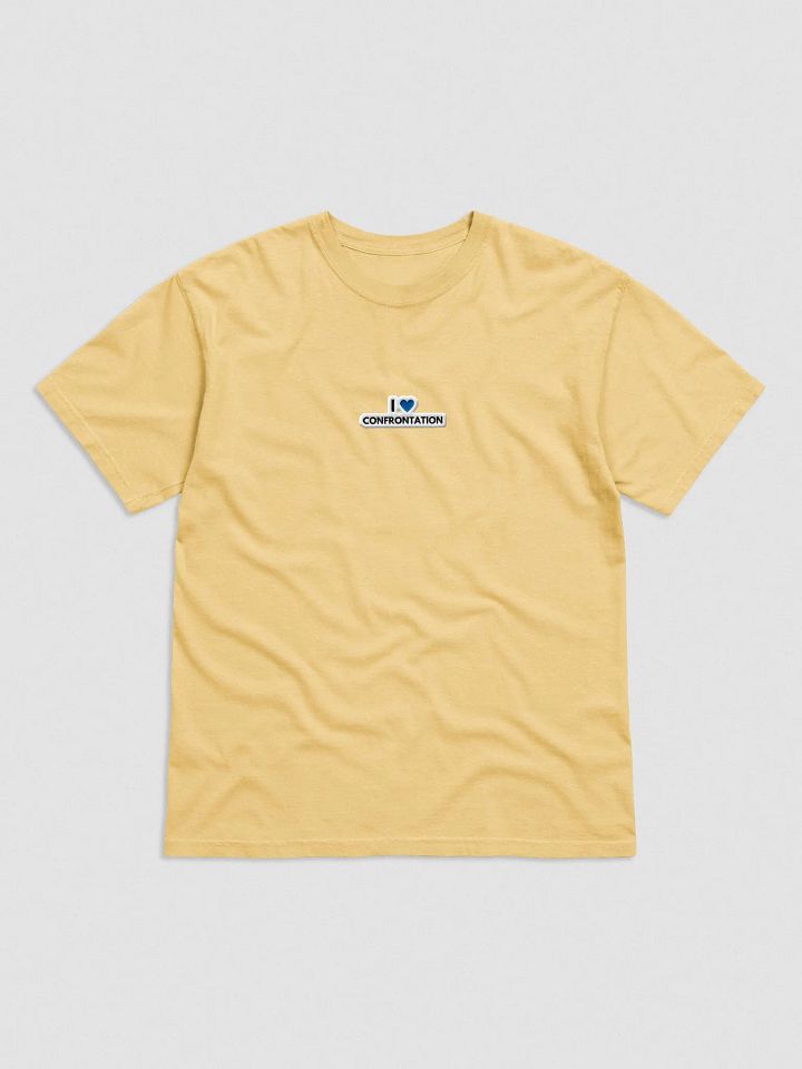 I <3 Confrontation embroidered garment-dyed tee (blue bubble design) product image (1)