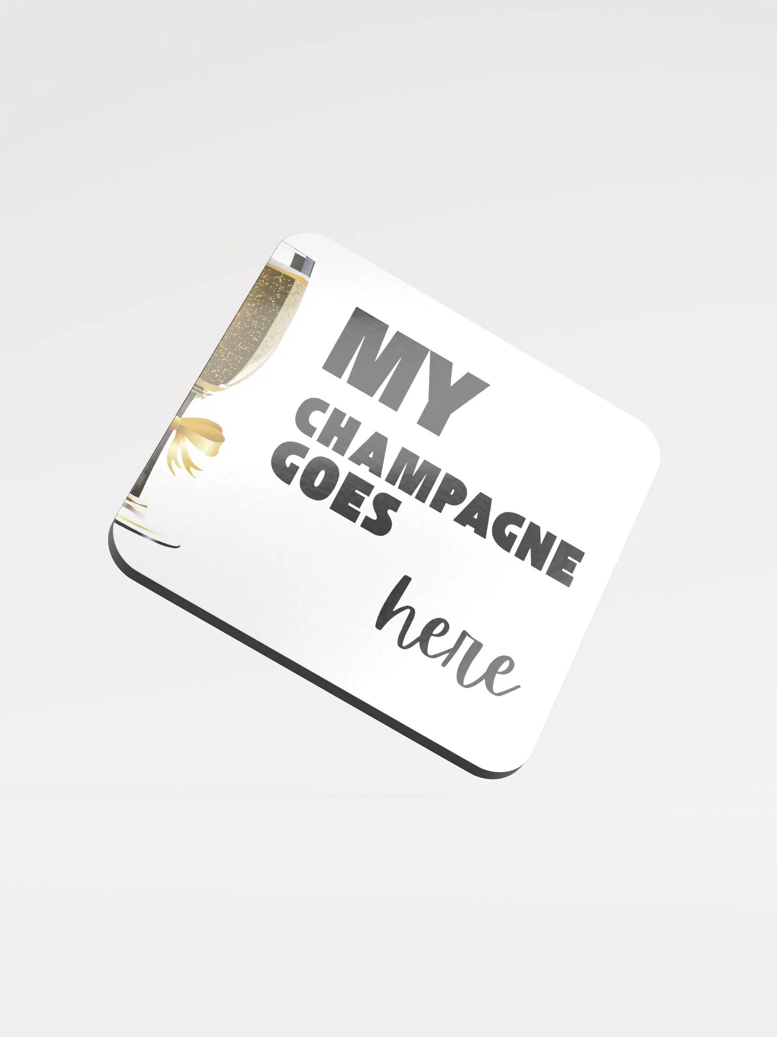 My Champagne Goes Here Cork Coaster Set product image (1)