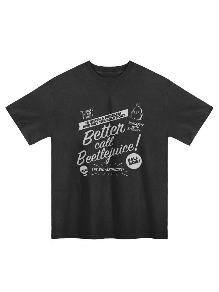 Beetlejuice Faded Oversized T shirt product image (1)