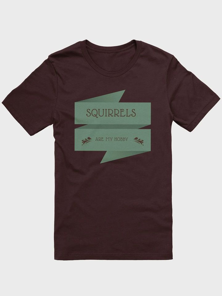 Squirrels are my hobby, stylized supersoft tee product image (1)