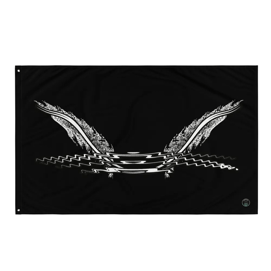 Flag - Black - HApex Gear White Logo product image (3)