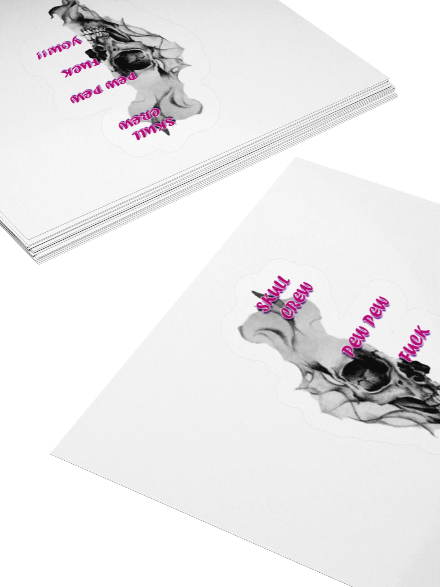 Skull Crew Pew Pew Sticker Set product image (4)