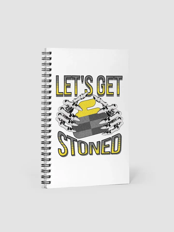 Lets Get Stoned Curling Ethereal Hands Spiral Notebook product image (2)