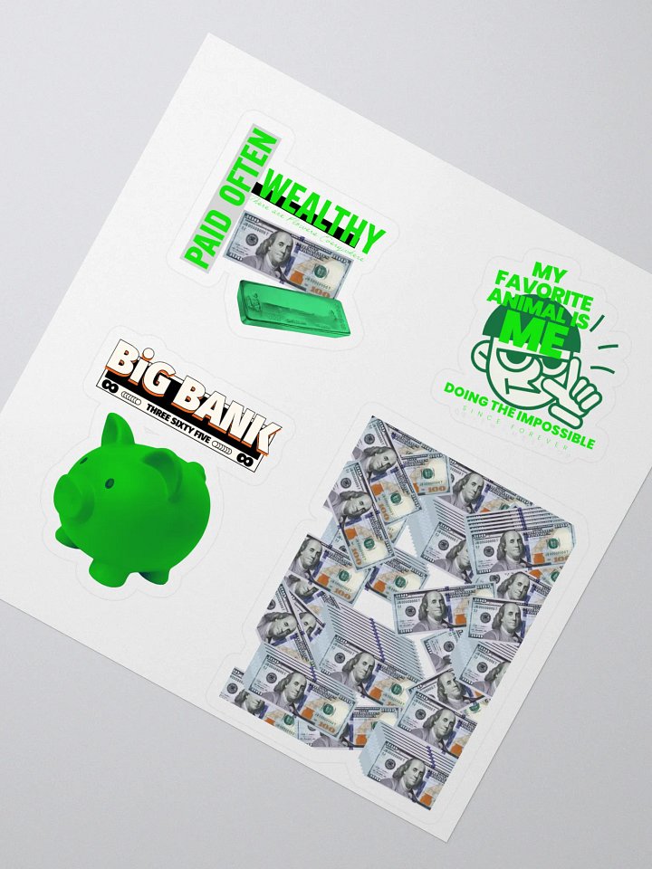 Fast MONEY GREEN Infinite Riches Sticker Collection product image (2)