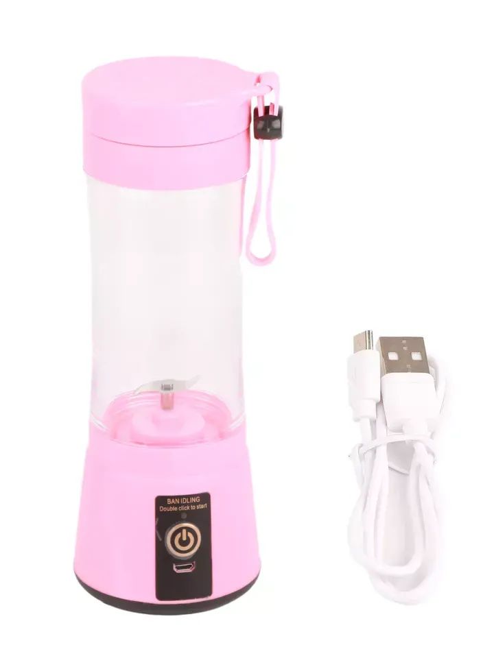 Juicer Portable Juicer Machine Two Leaf Stainless Steel Blade Plastic 2000mAh Re product image (4)
