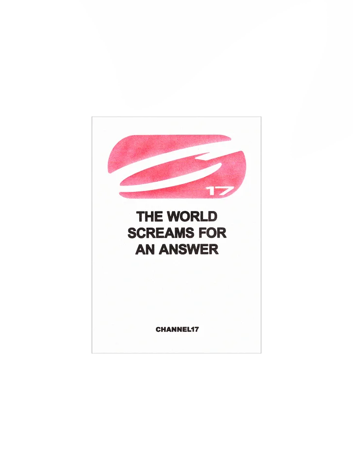 CHANNEL17 'Answer' Poster product image (1)