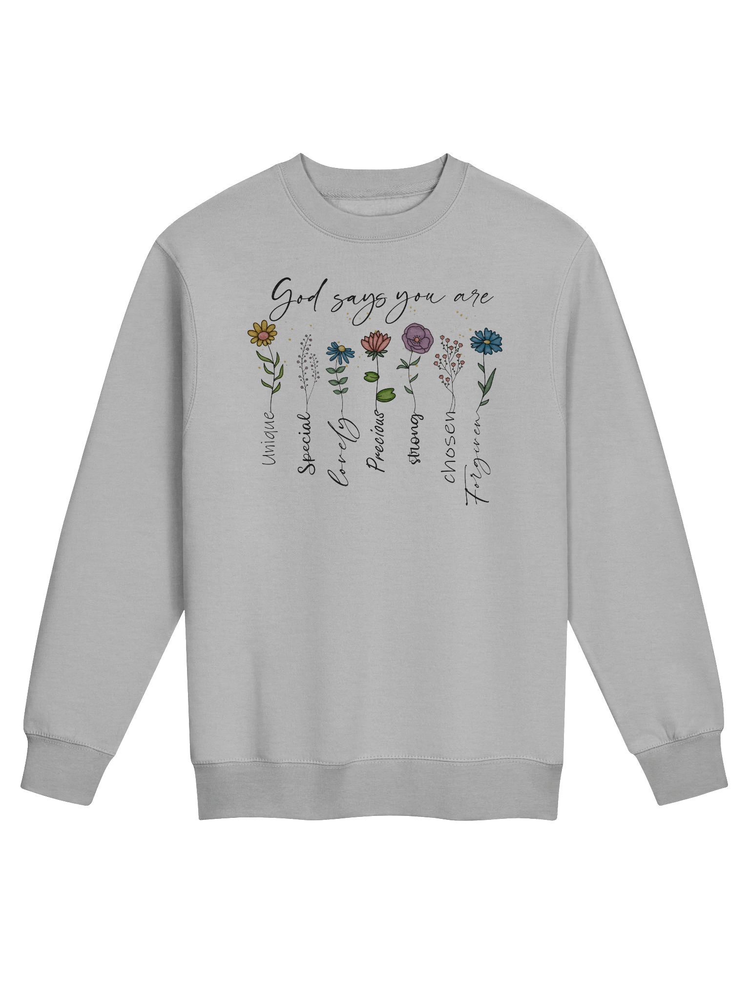 Women's Sweater Autumn Winter Floral Shirts Bible Shirt product image (2)