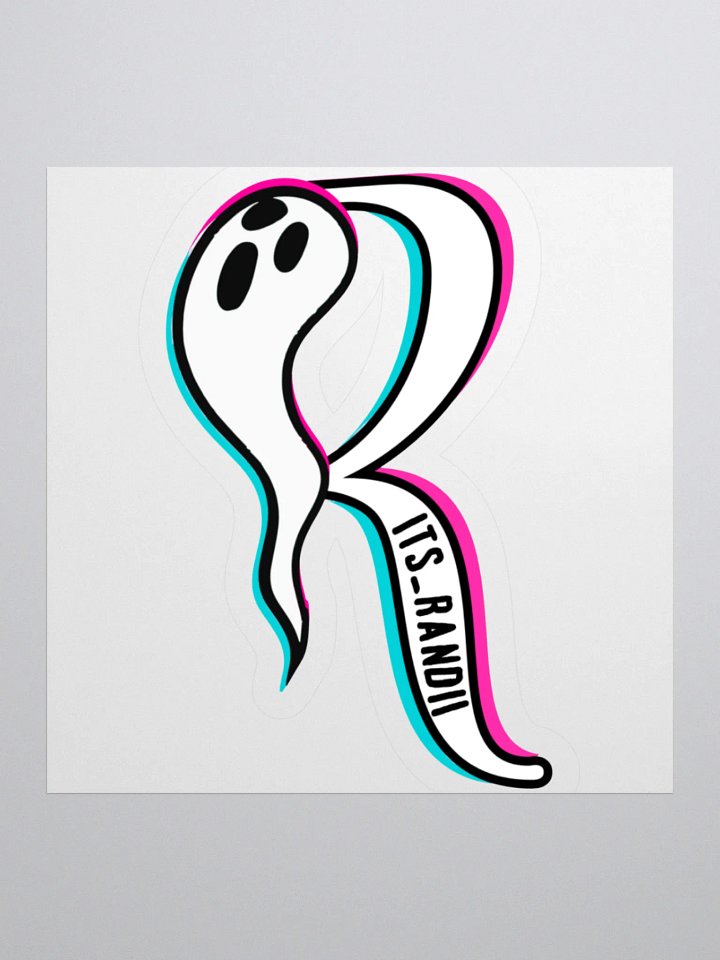 Logo Sticker White Detail product image (2)