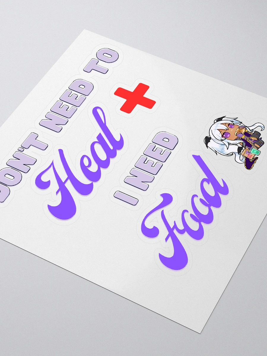 I don't need to HEAL Kiss Cut Sticker! product image (7)