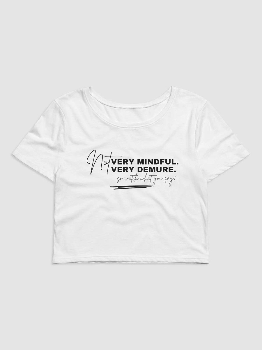 NOT Very Demure Crop Tee product image (2)