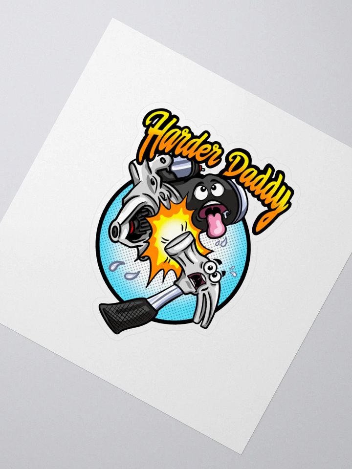 Harder Daddy Hammer and Starter Kiss Cut Stickers product image (4)