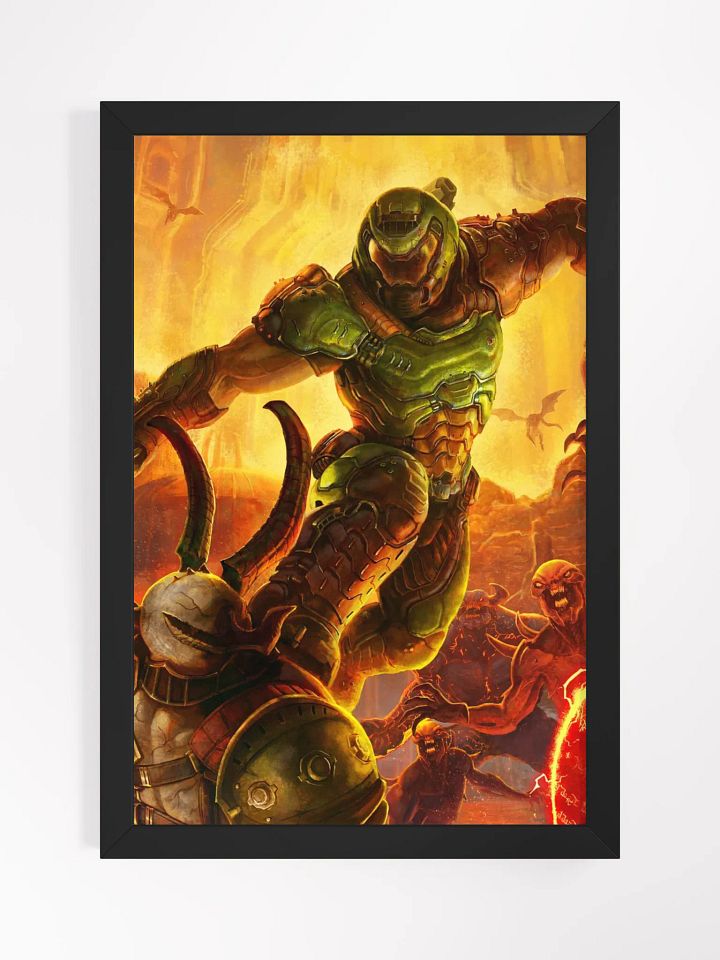 Doom Slayer: Argent Facility (Destroyed) Framed Print product image (1)