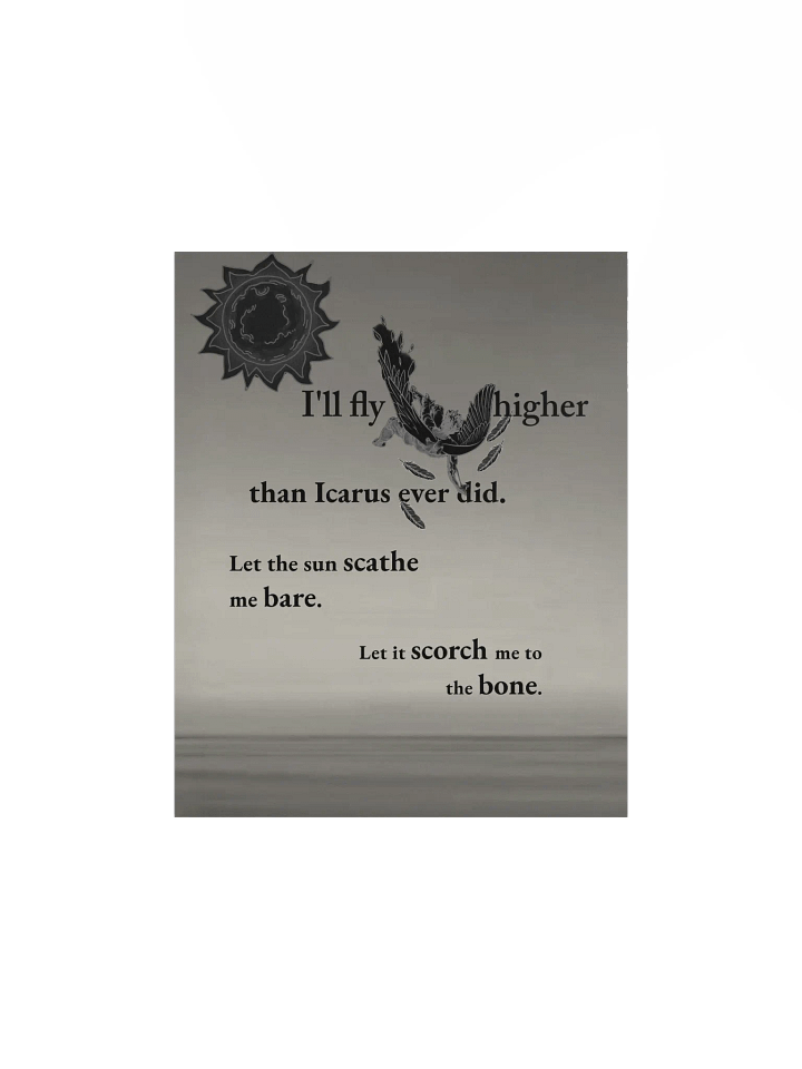 Icarus: "I'll fly higher" poster product image (1)