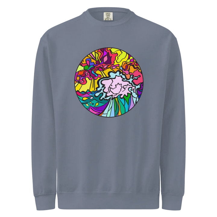 Swirling Colors Unisex Sweatshirt - Wave at Sunset product image (8)