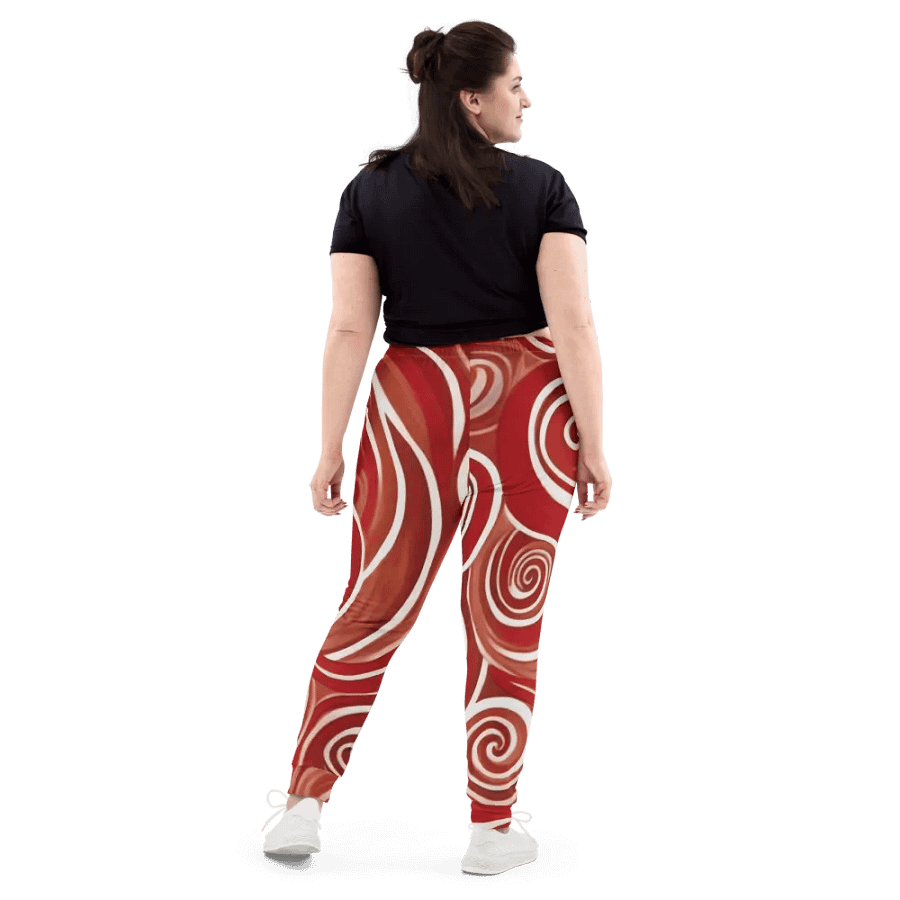 Funky Cherry Swirls Liquid Tie-Dye Women's Joggers product image (7)